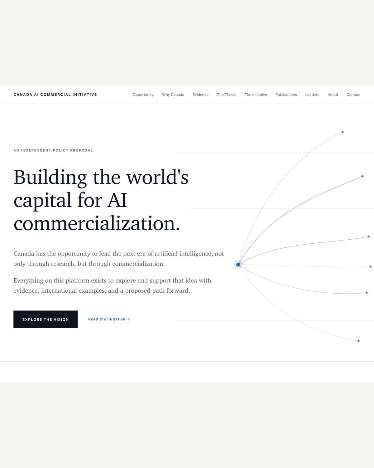 Canada AI Commercial Initiative website